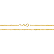 9CT GOLD SINGLE LINK WHEAT CHAIN